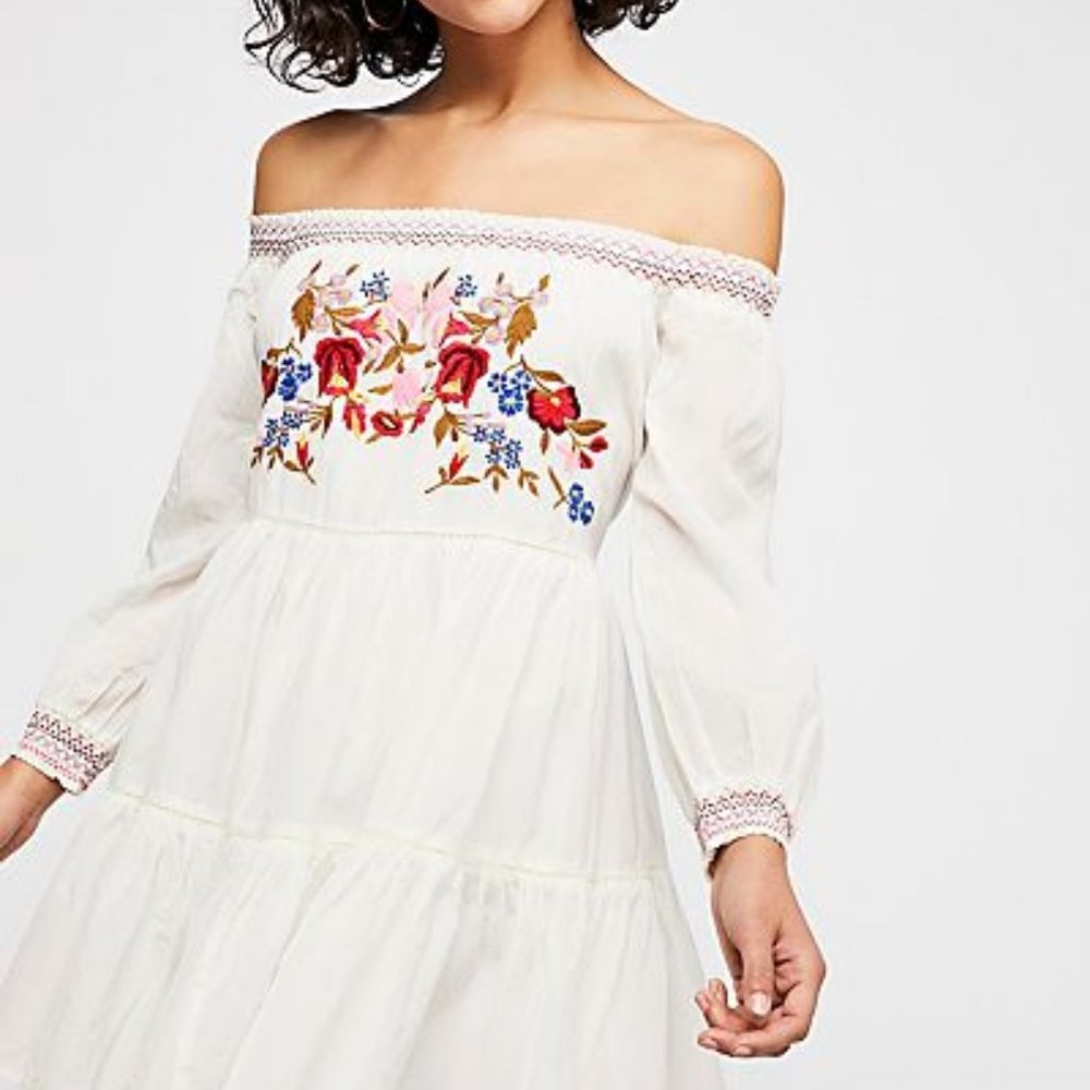 Free People Sunbeams Mini Dress
